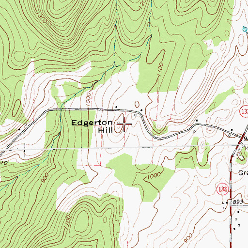 Topographic Map of Edgerton Hill, VT
