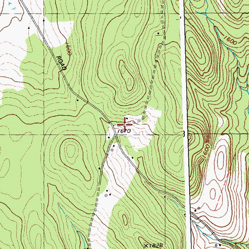 Topographic Map of Edwards School, VT