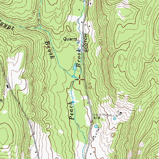 Topographic Map of Egypt Brook, VT