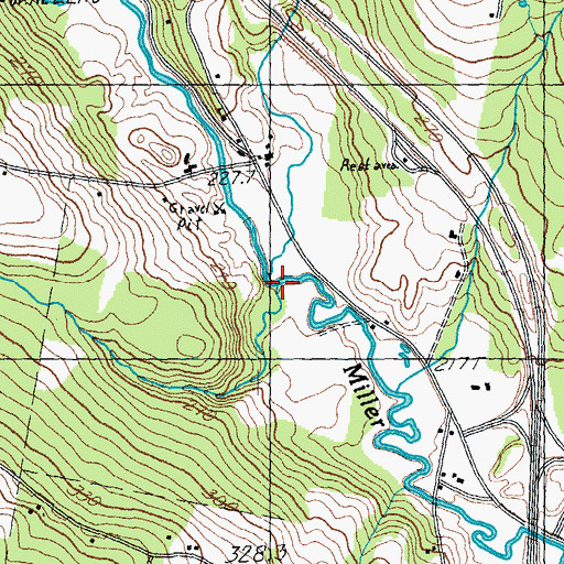 Topographic Map of Fall Brook, VT