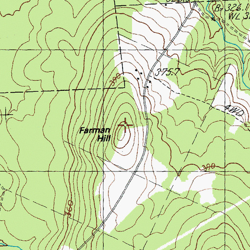 Topographic Map of Farman Hill, VT