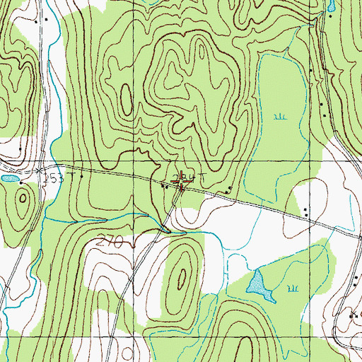Topographic Map of Farrar School, VT