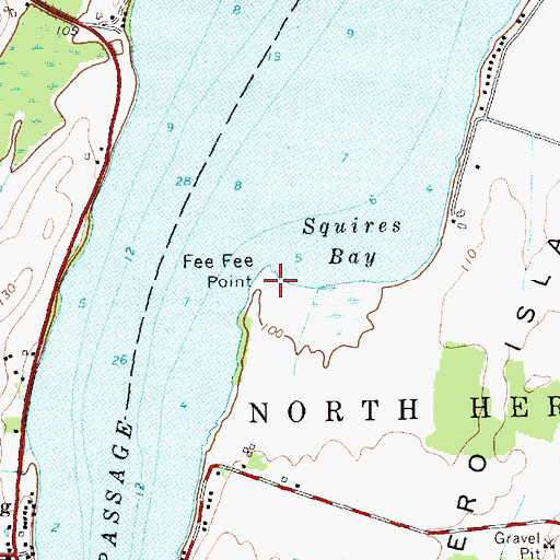 Topographic Map of Fee Fee Point, VT
