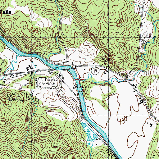 Topographic Map of Foot Brook, VT