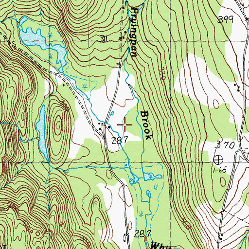 Topographic Map of Fryingpan Brook, VT