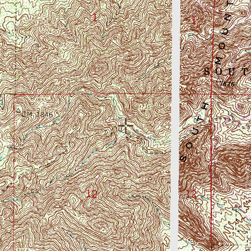 Topographic Map of Hidden Valley, AZ