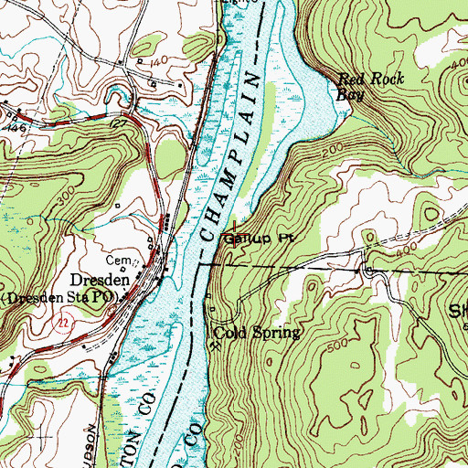 Topographic Map of Gallup Point, VT