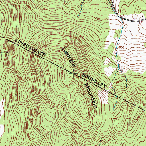 Topographic Map of Georgia Mountain, VT