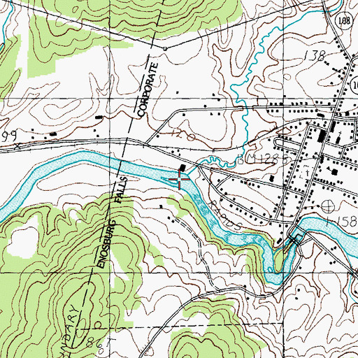 Topographic Map of Giddings Brook, VT