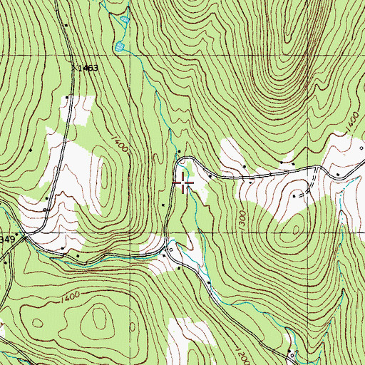 Topographic Map of Glidden School, VT