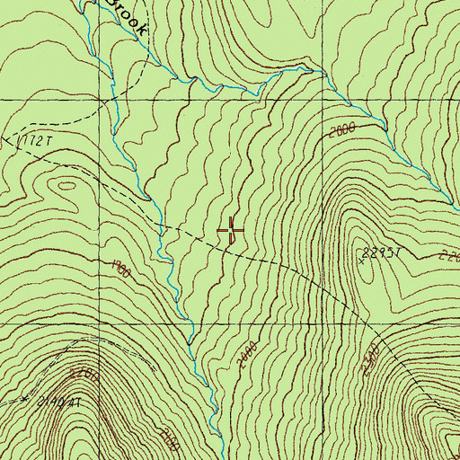 Topographic Map of Gore Trail, VT