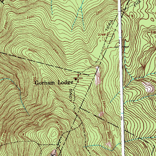 Topographic Map of Gorham Lodge, VT