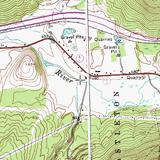 Topographic Map of Gully Brook, VT