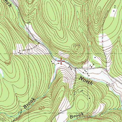 Topographic Map of Hager Brook, VT