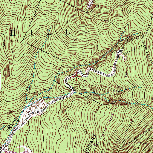 Topographic Map of Halfway House, VT