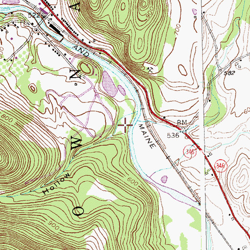 Topographic Map of Halifax Hollow, VT