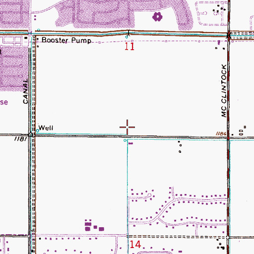 Topographic Map of Highline Substation, AZ