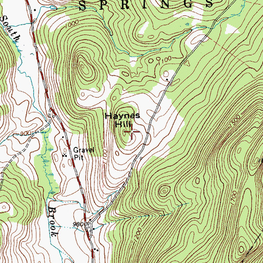 Topographic Map of Haynes Hill, VT