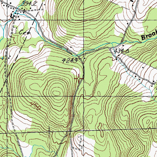 Topographic Map of Hazen Road School, VT