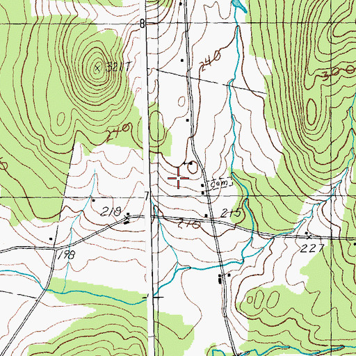 Topographic Map of Herrick School, VT