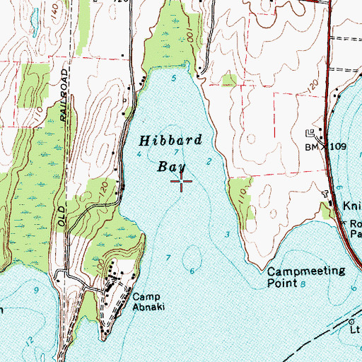 Topographic Map of Hibbard Bay, VT