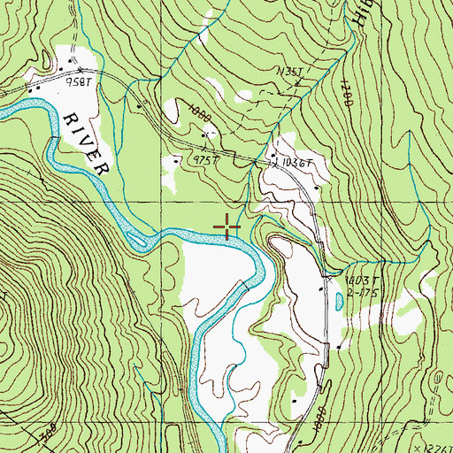 Topographic Map of Hibbard Brook, VT