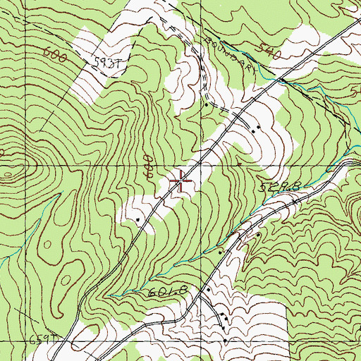 Topographic Map of Hinton School, VT