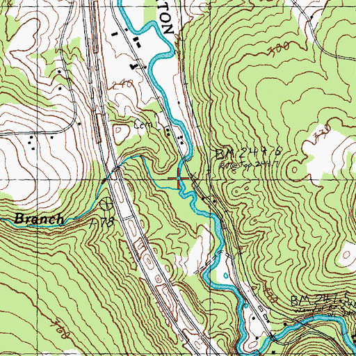 Topographic Map of Hogtrough Brook, VT