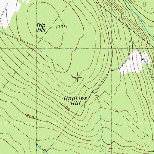 Topographic Map of Hopkins Hill, VT