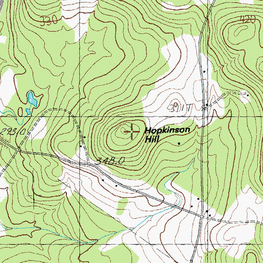 Topographic Map of Hopkinson Hill, VT