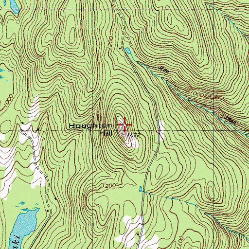 Topographic Map of Houghton Hill, VT