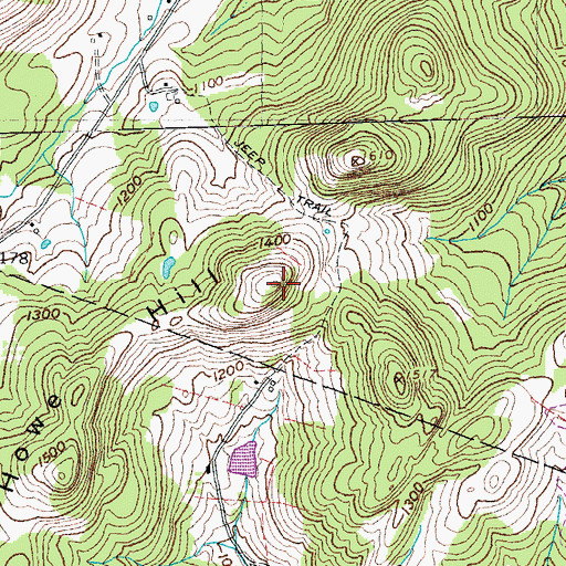Topographic Map of Howe Hill, VT