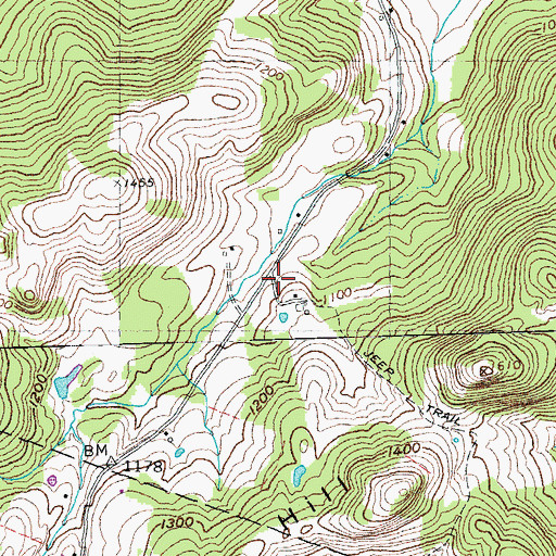 Topographic Map of Howe Hill School, VT