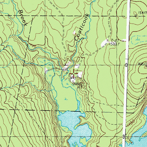 Topographic Map of Hurricane Brook, VT