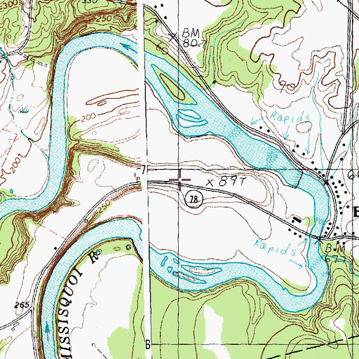 Topographic Map of Hyde Cemetery, VT