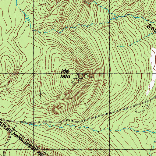 Topographic Map of Ide Mountain, VT
