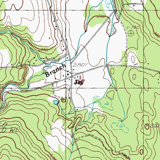 Topographic Map of Jay, VT