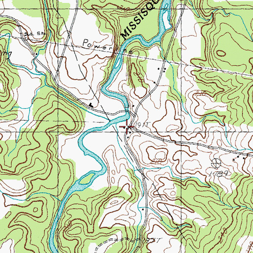 Topographic Map of Jay Branch, VT