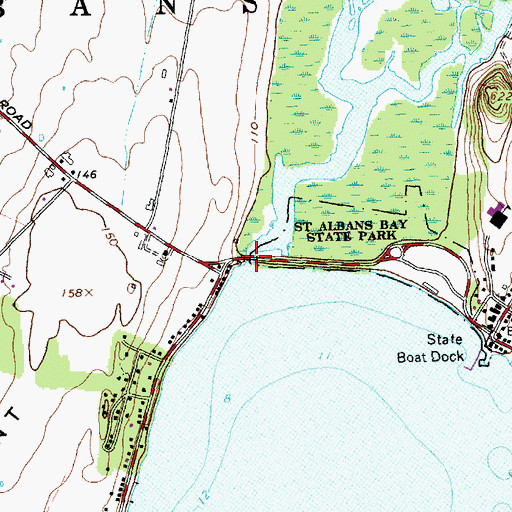 Topographic Map of Jewett Brook, VT