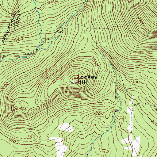 Topographic Map of Jockey Hill, VT