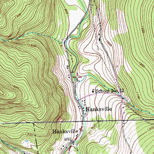 Topographic Map of Jones Brook, VT
