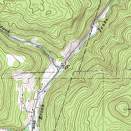 Topographic Map of Kelley Brook, VT