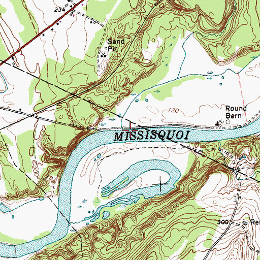 Topographic Map of Kelly Brook, VT