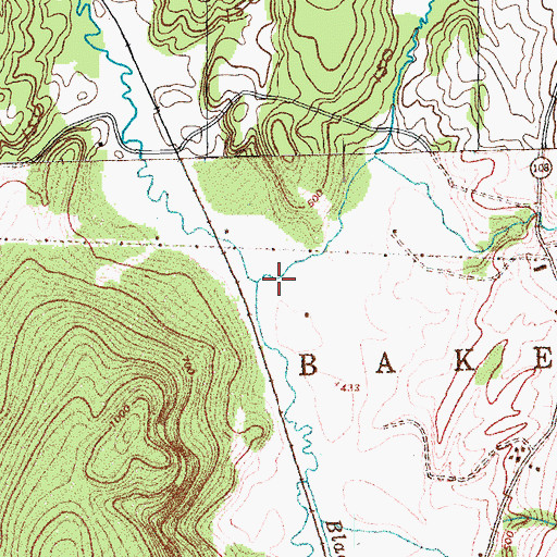 Topographic Map of Kings Hill Brook, VT