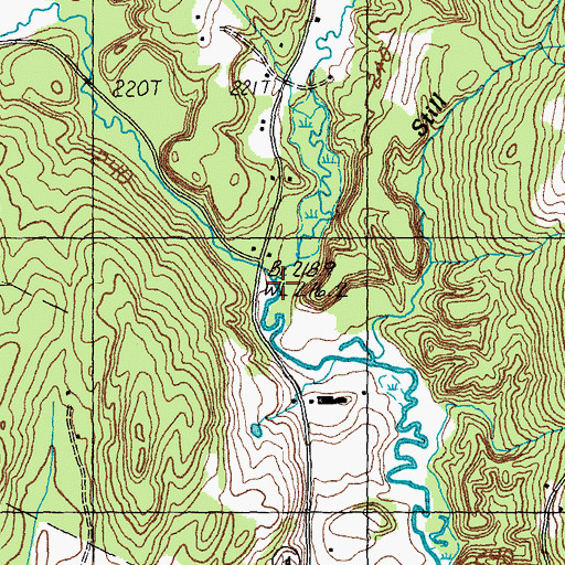 Topographic Map of Kingsbury Brook, VT