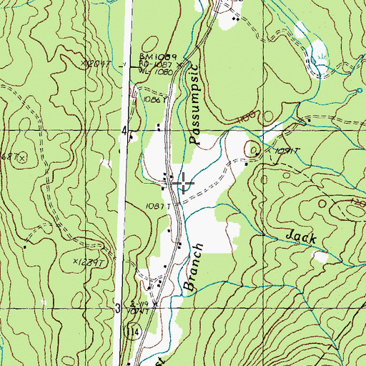 Topographic Map of La Pawac Brook, VT
