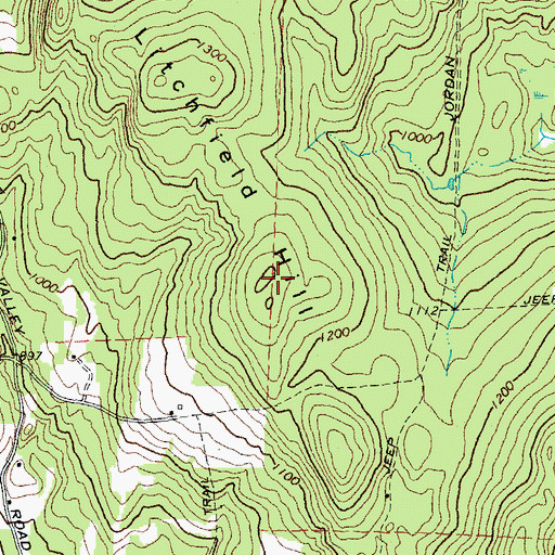Topographic Map of Litchfield Hill, VT