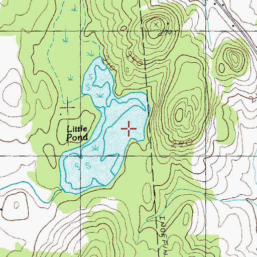 Topographic Map of Little Pond, VT