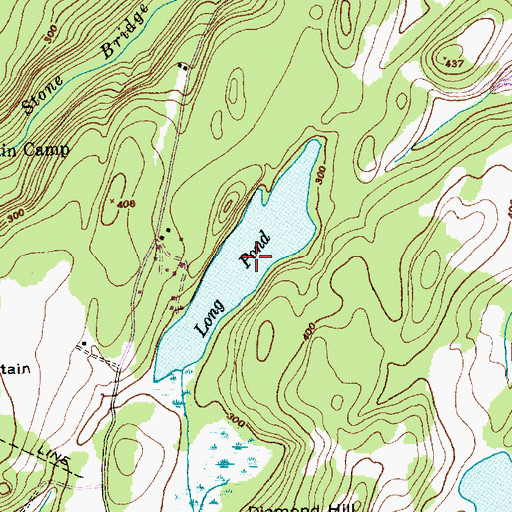 Topographic Map of Long Pond, VT