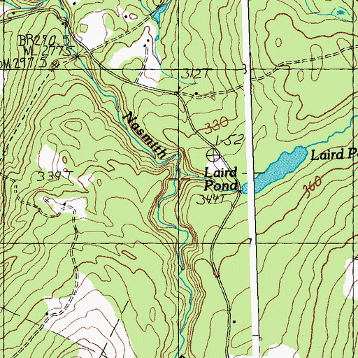Topographic Map of Lye Brook, VT